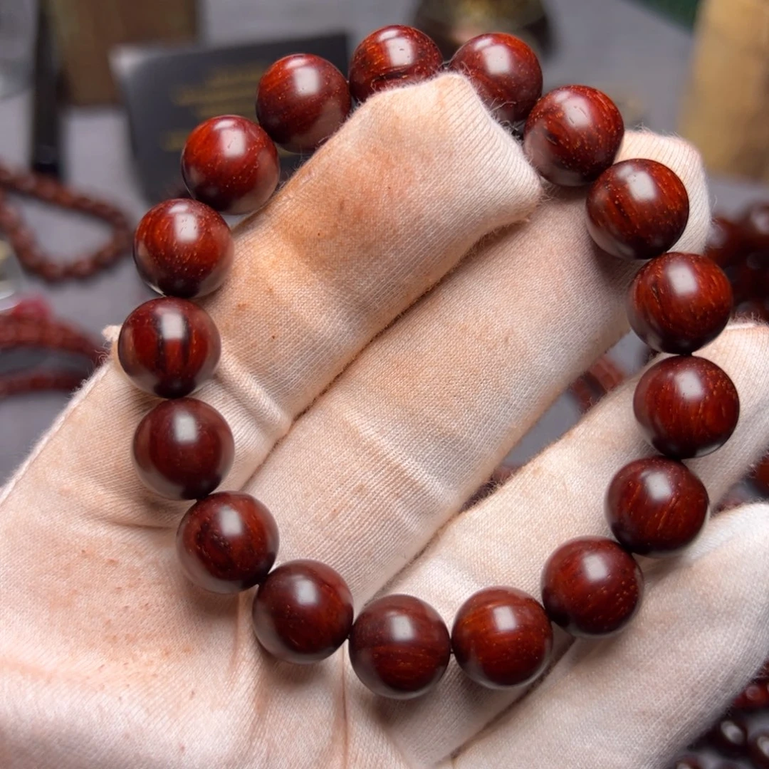 手串/手链小叶紫檀1.2 树头老料顶泥多星 高油密原汁原味