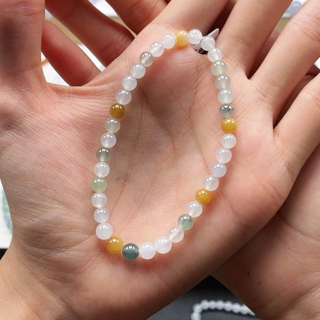 未镶嵌手串翡翠未镶嵌手链翡翠卡5.3