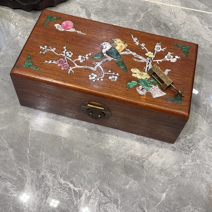 贡木螺钿象棋首饰盒
