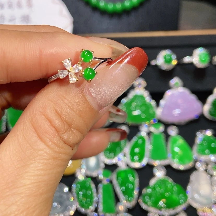 【闪购商品】翡翠戒指未镶嵌天然翡翠