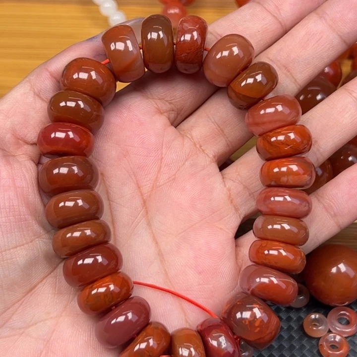 巴***勒手链未镶嵌南红玛瑙