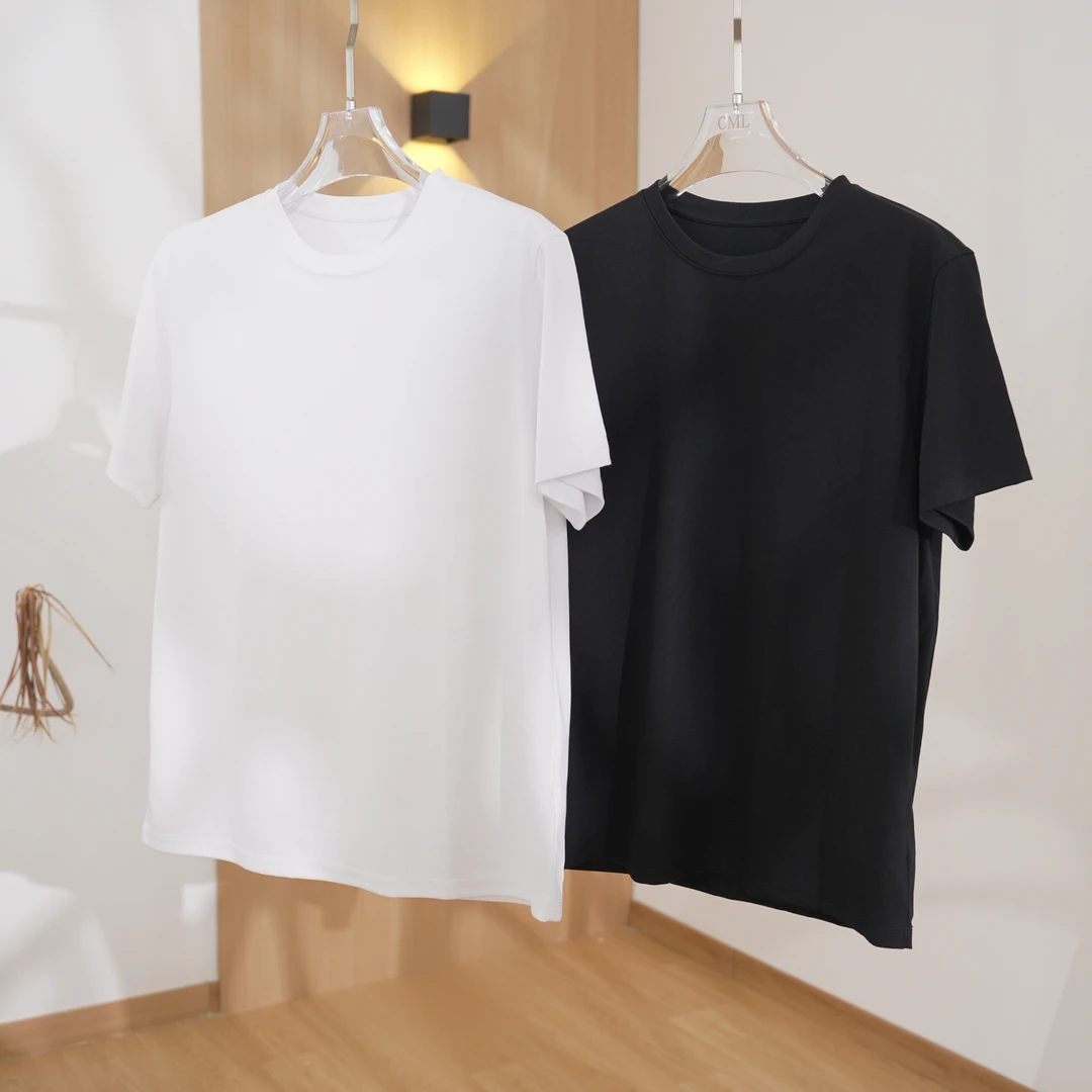 CML 夏季男士【醋酸】SUPIMA棉莫代尔凉感纯色男士T恤百搭圆领短袖