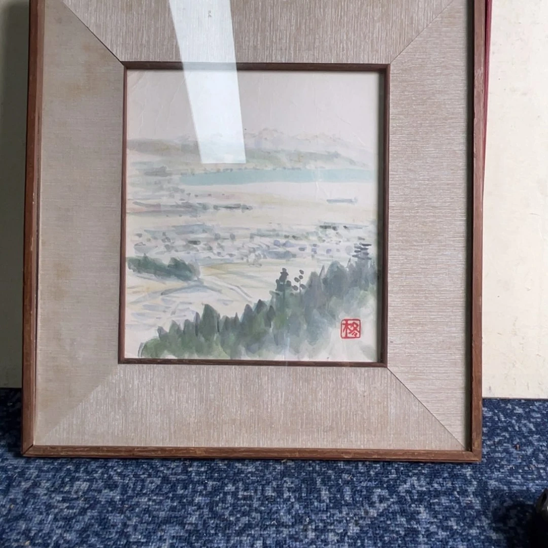 博***斋中古框画不退不换框子微瑕