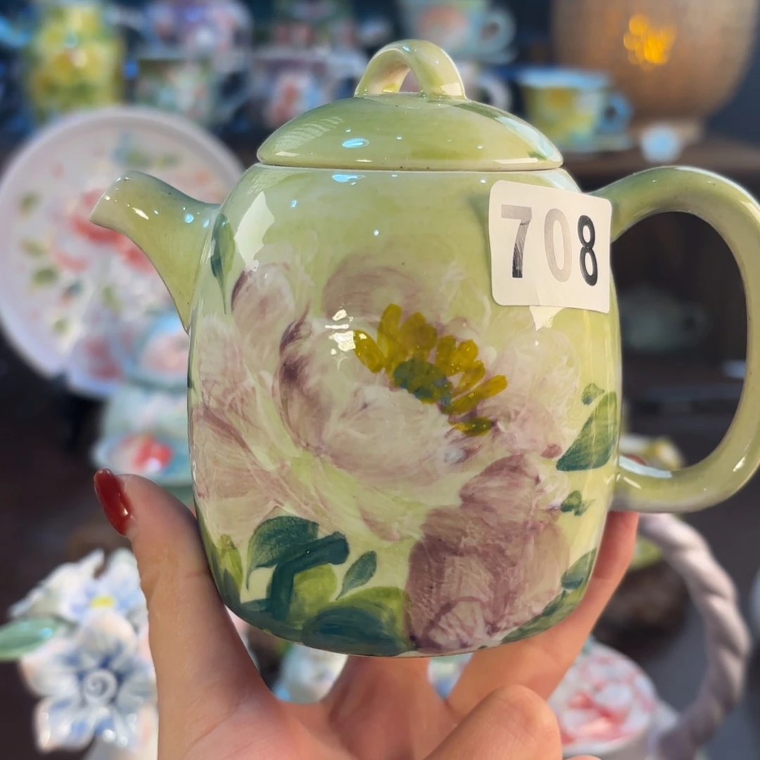 景德镇手绘高温釉下彩陶瓷茶具