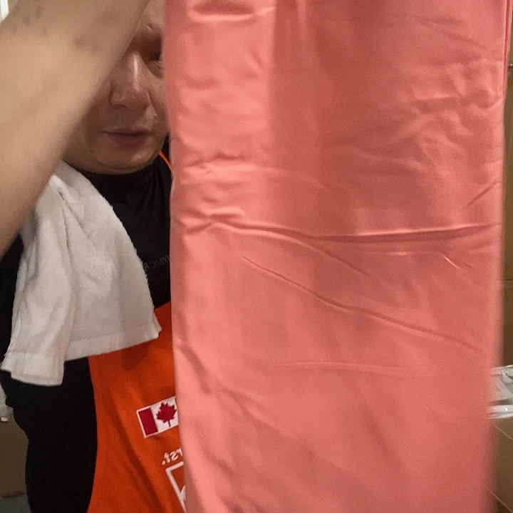 乳胶橘色四件套发1套