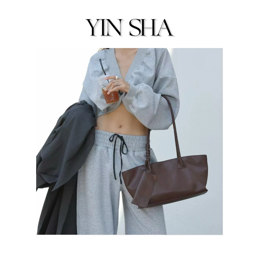 YIN SHA ·茵莎/通勤托特/植鞣皮时尚托特女包/077