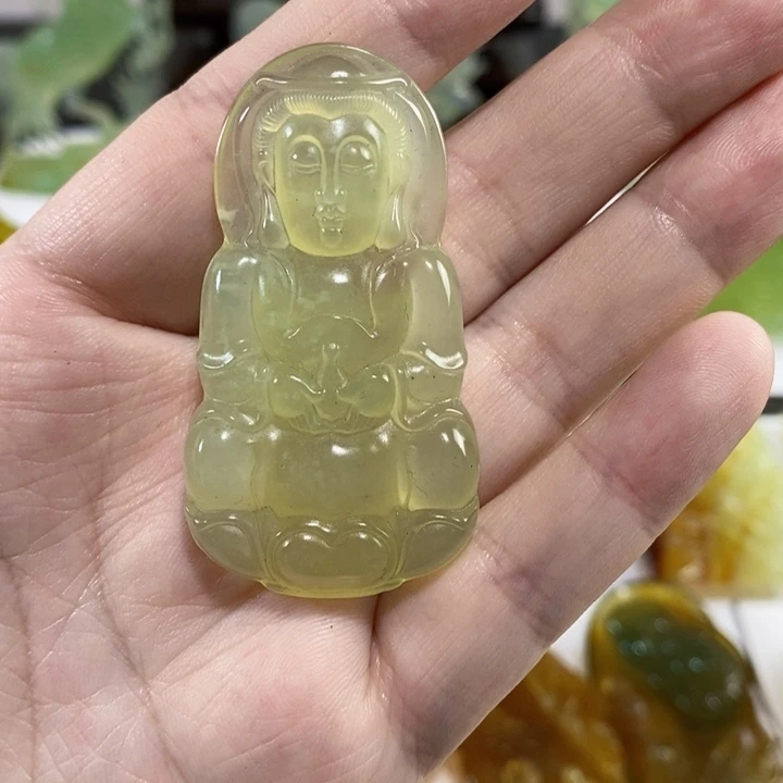 未镶嵌岫玉挂件吊坠