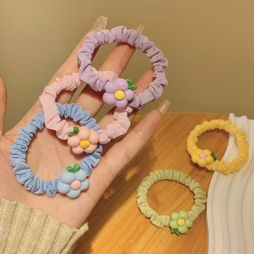 新款可爱水果动物花朵小肠圈皮筋学生扎头高颜值超仙发圈发饰头绳