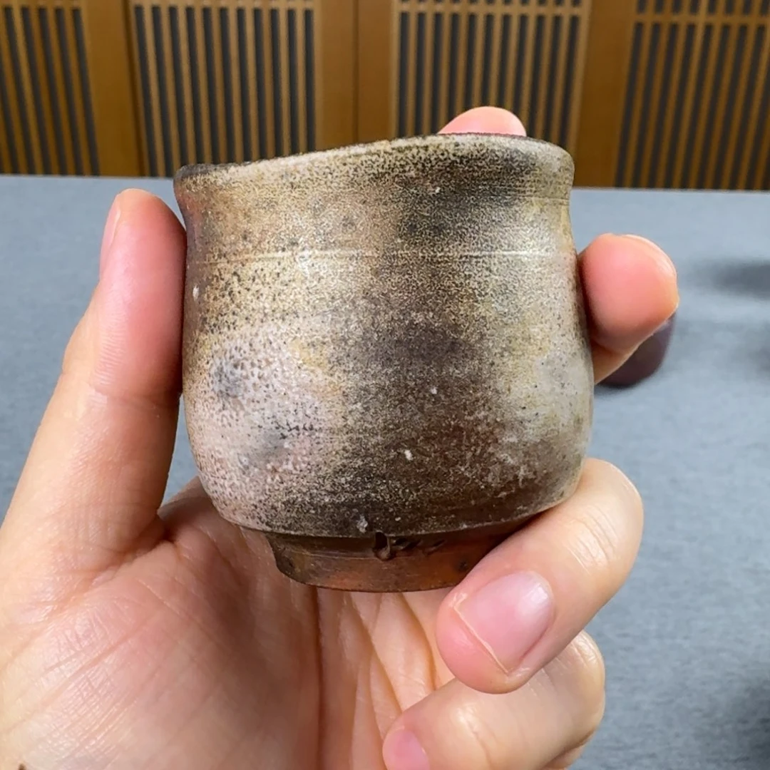 与之 备前烧主人杯。