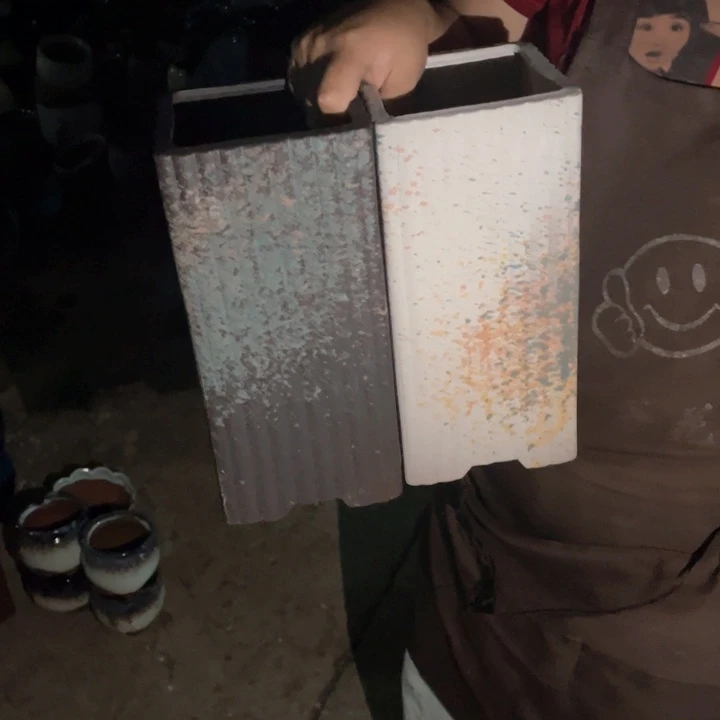 紫砂花盆口13高27正品正品