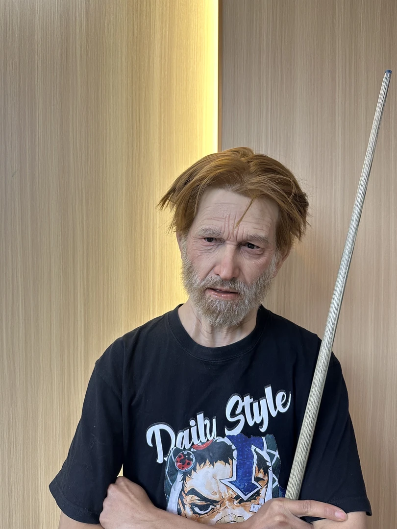 植发款威廉影视直播装扮面具头套