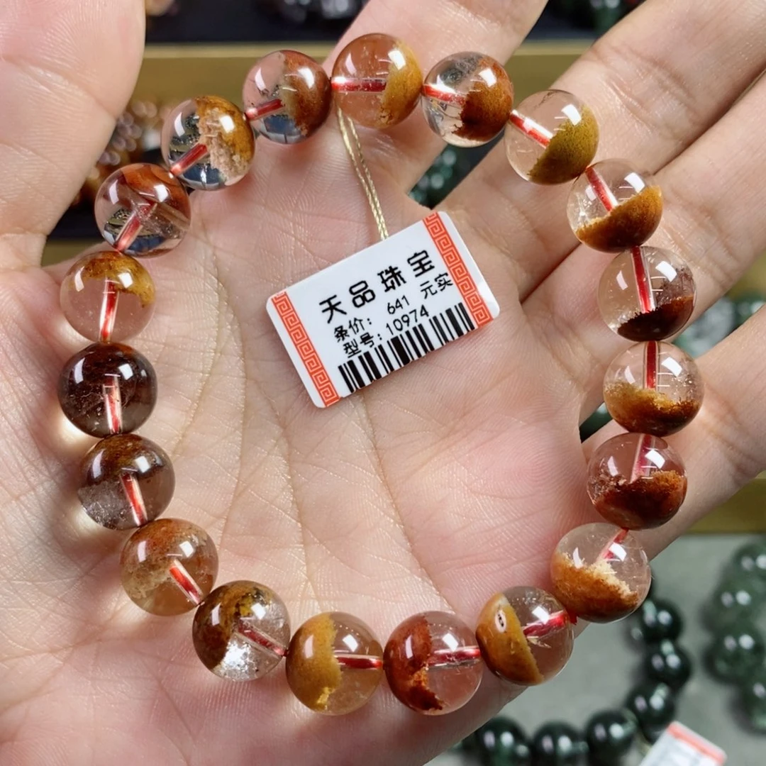 水晶手串未镶嵌玲**玺幽灵水晶10974