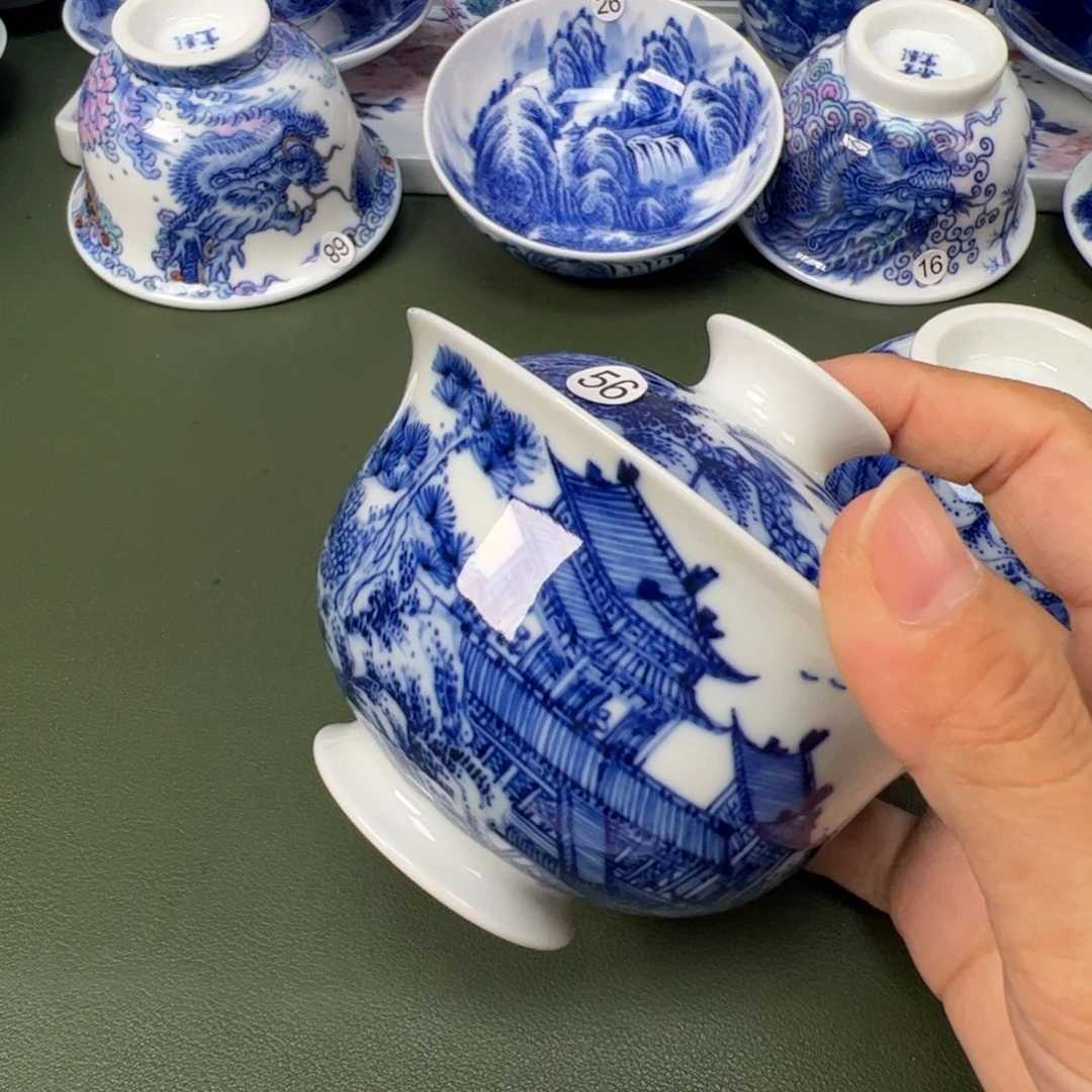 景德镇纯手工纯手绘茶具木木56