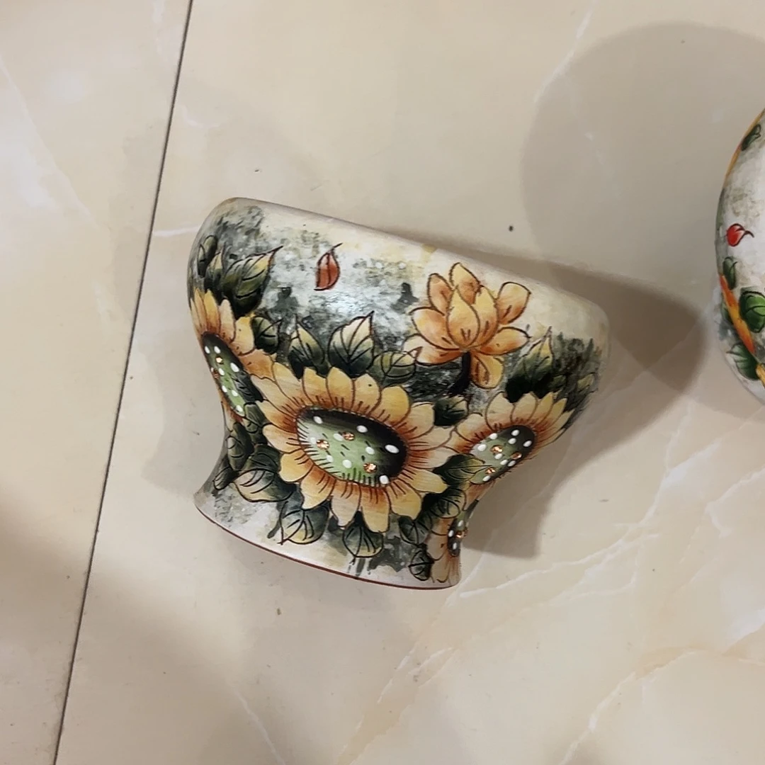 景德镇陶瓷花盆口13.5高11