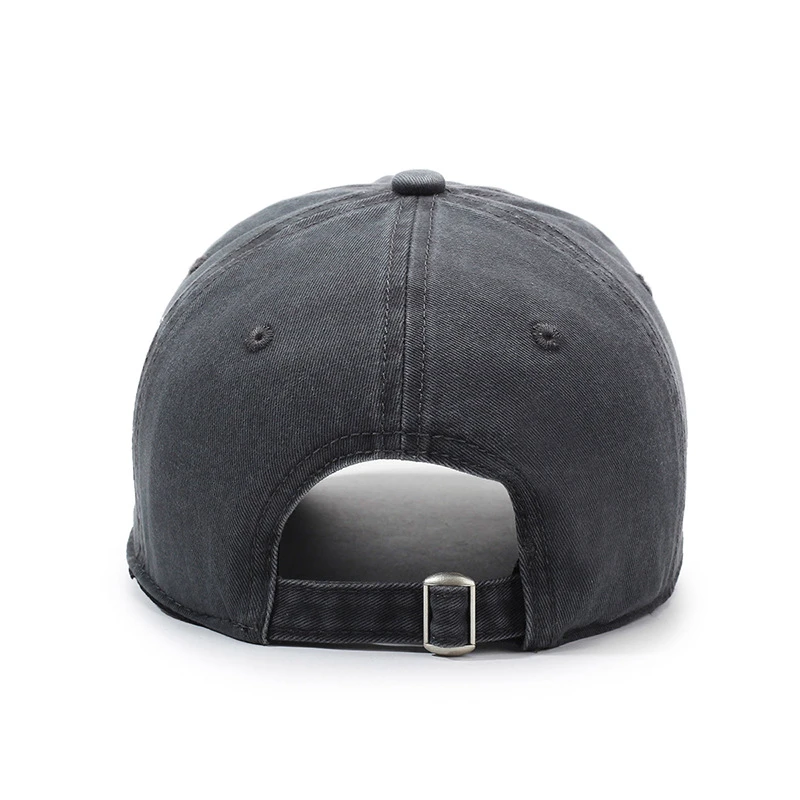 新款复古水洗做旧字母刺绣棒球帽男女韩版时尚简约百搭水洗鸭舌帽