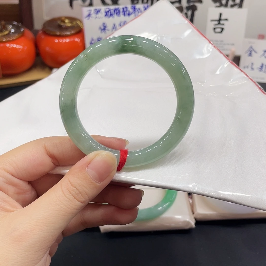 翡翠未镶嵌手镯天然缅甸A货翡翠手镯17