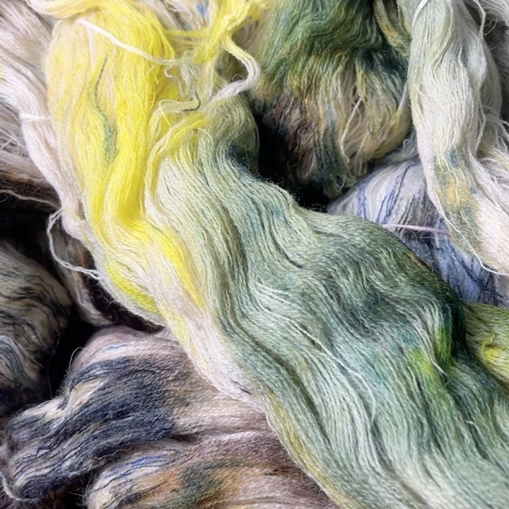 羊毛手染断头羊毛3把87