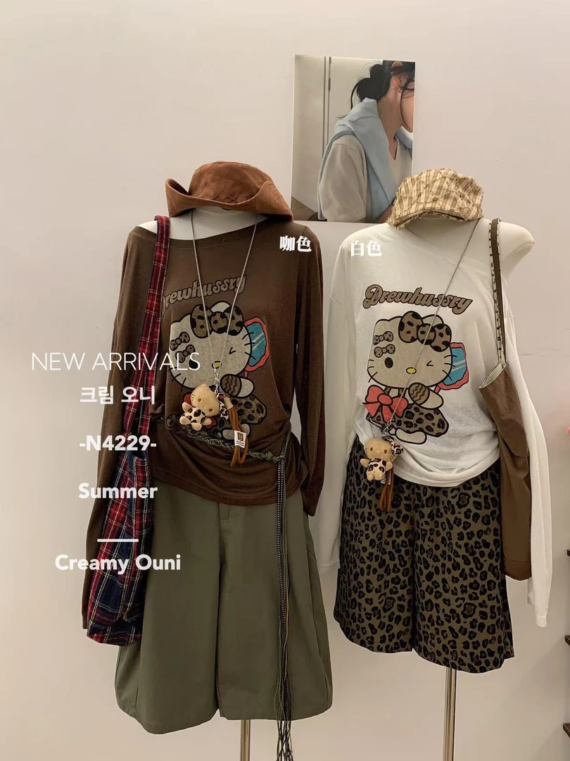 夏季豹纹KT防晒上衣N4229