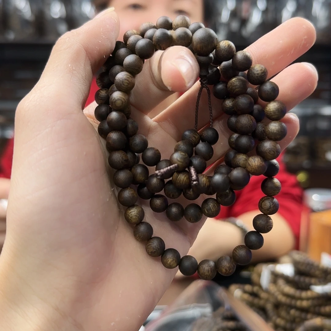 手串沉香奇楠沉香圆珠多圈多样性发一7mm