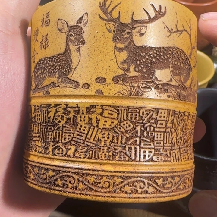 茶杯紫砂全手工制作