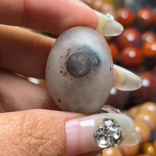 玛瑙/玉髓未镶嵌吊坠