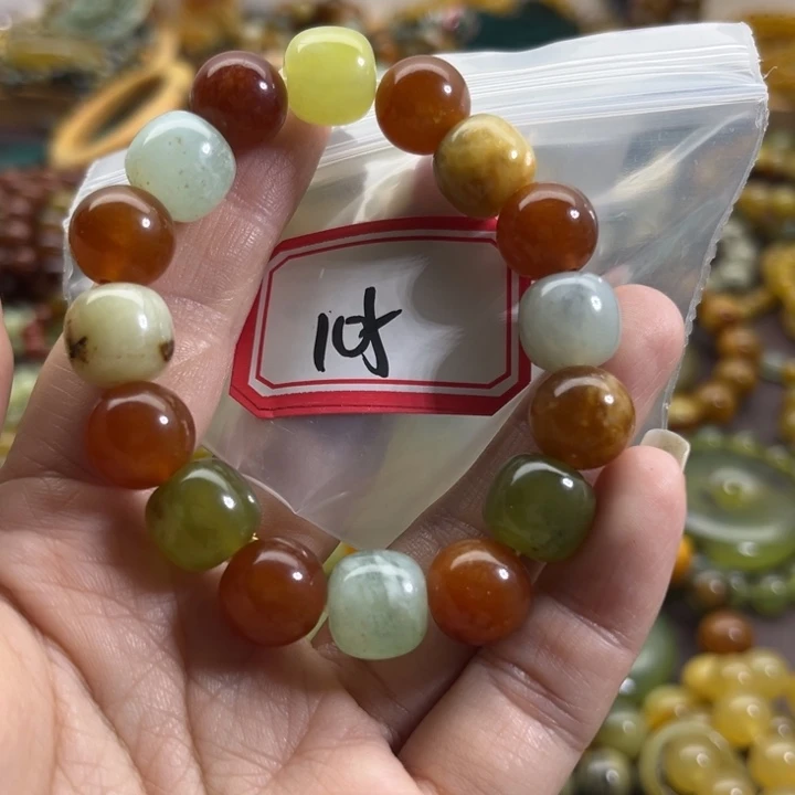 未镶嵌蛇纹石玉手链