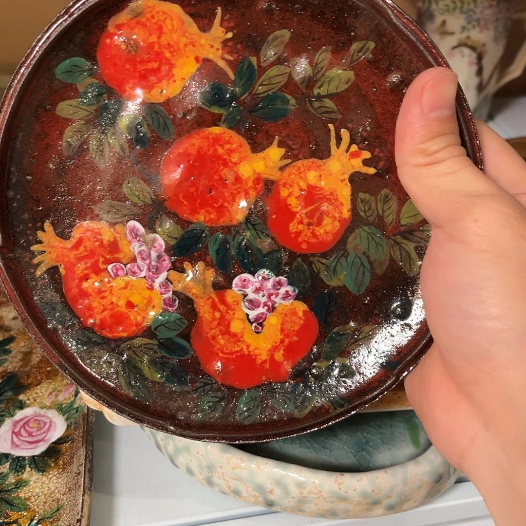 柴烧手工手绘陶瓷