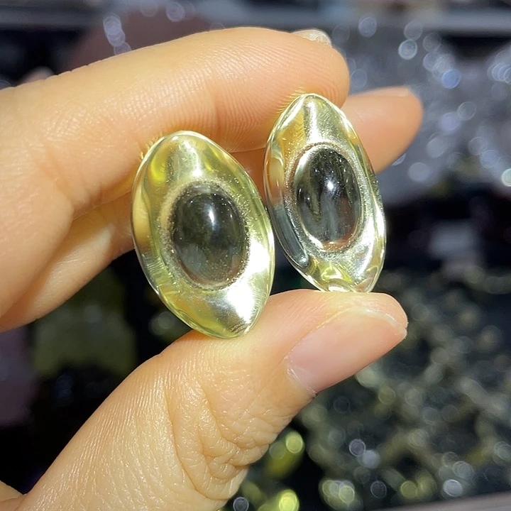 水晶珠宝半成品未镶嵌发一个