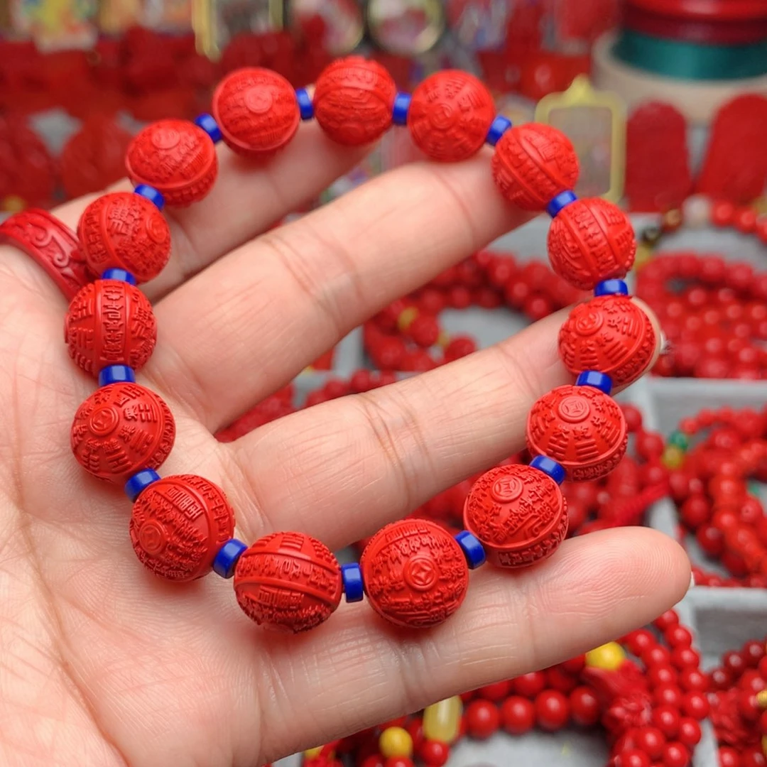 天然辰砂工艺品朱砂手串