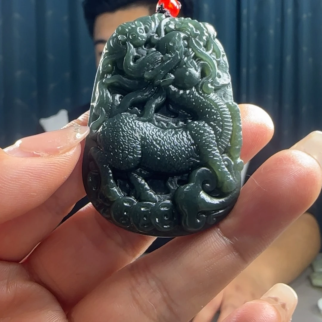 和田玉未镶嵌吊坠(不含链)