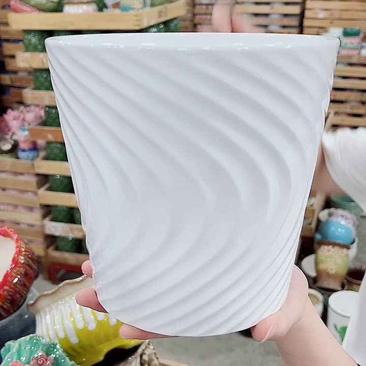 有孔，凑10元包邮陶瓷花盆发货！