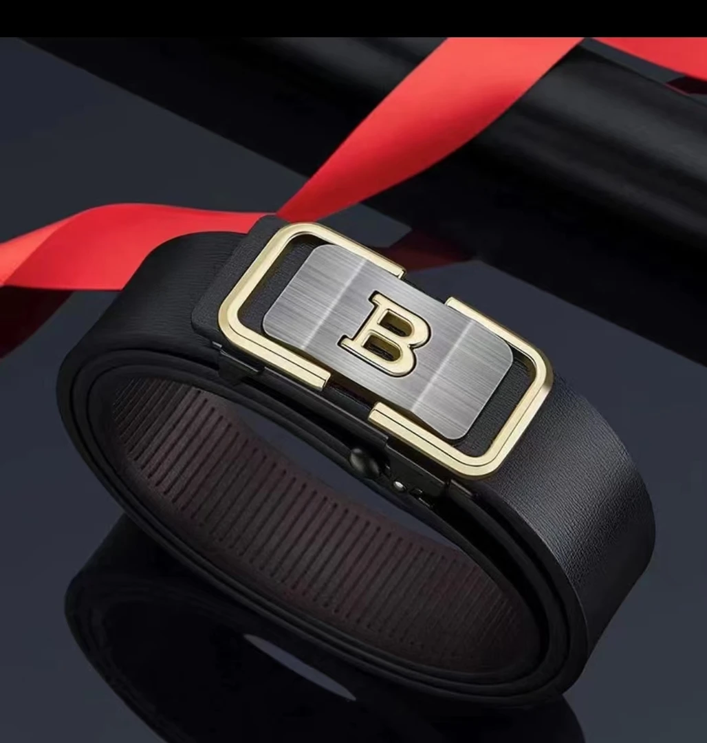 时尚B字款男士商务简约百搭外出B字腰带