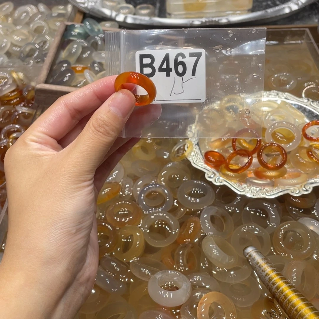 玛瑙/玉髓未镶嵌戒指467