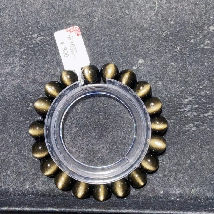 黑曜岩手串未镶嵌陈****g