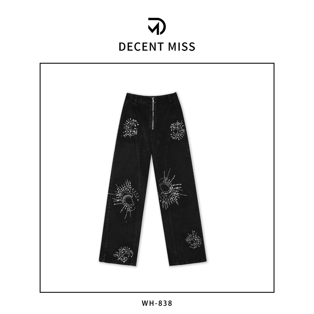 DECENT MISS原创奢华定制时尚牛仔裤WH-838