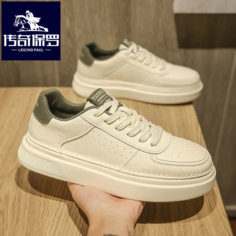 传奇保罗新款轻便学生百搭春季男士时尚运动鞋韩版男子板鞋潮流