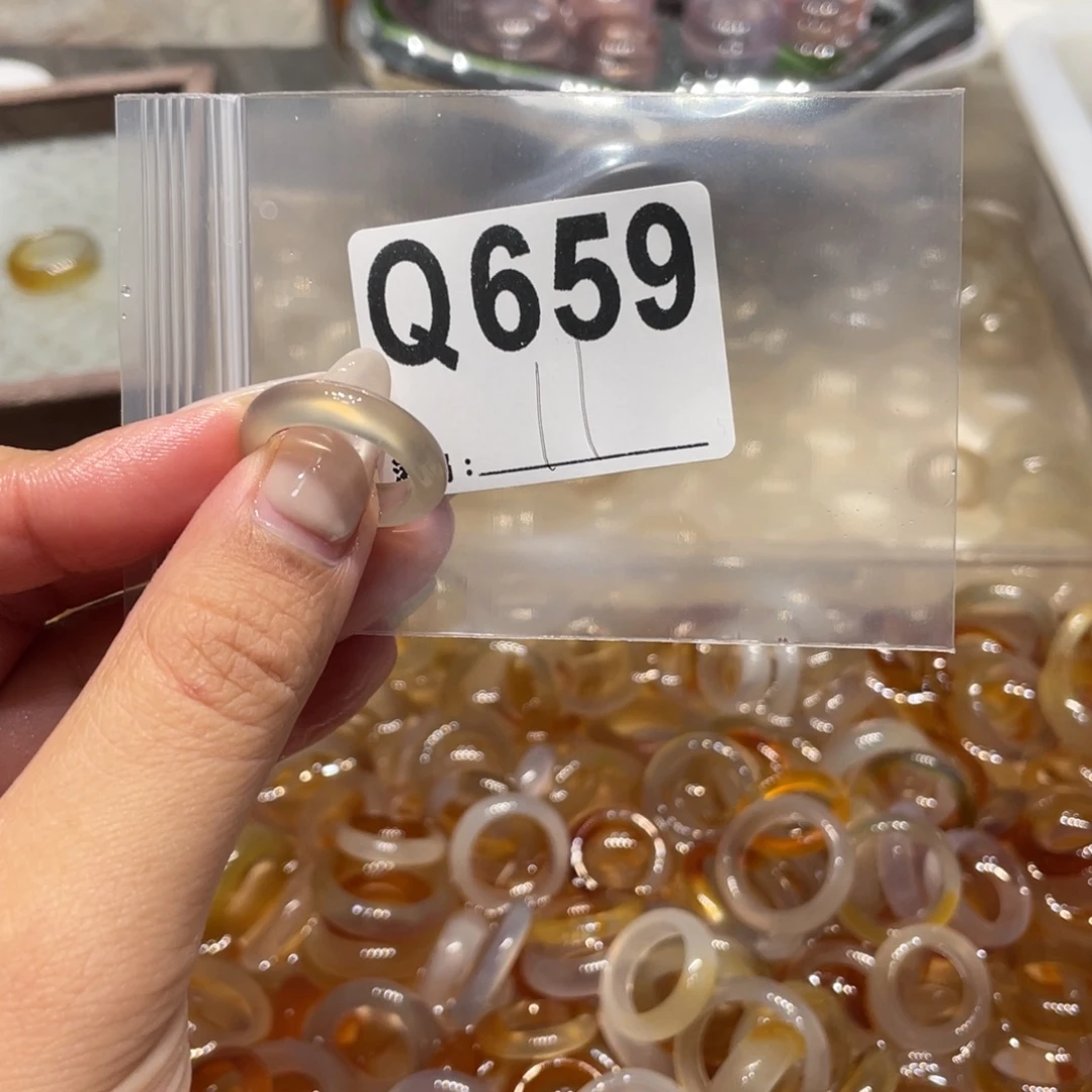 玛瑙/玉髓未镶嵌戒指659