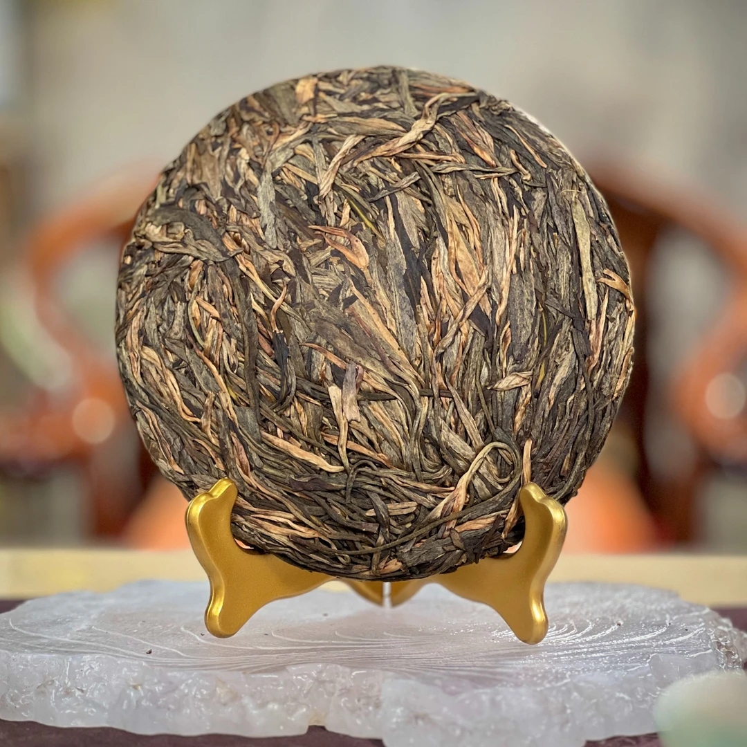 【甄选馆藏茶】2005班章羽毛种普洱生茶云南普洱茶档案管理中心收藏