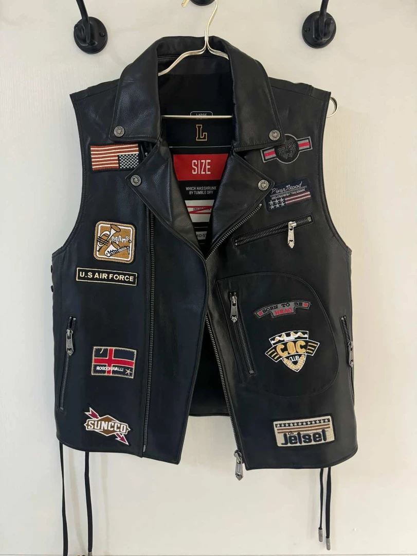 男女同款绵羊皮马甲全新有码有号