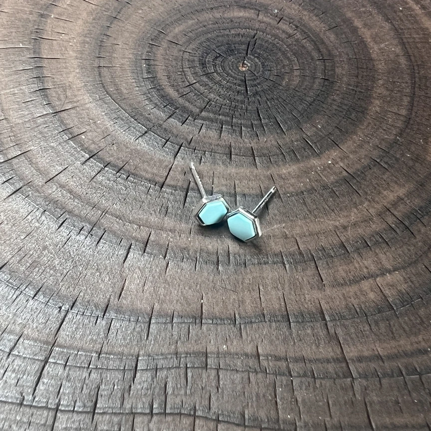 925银耳饰 【狒狒】S925银镶嵌耳钉 原矿高瓷 多样性发货