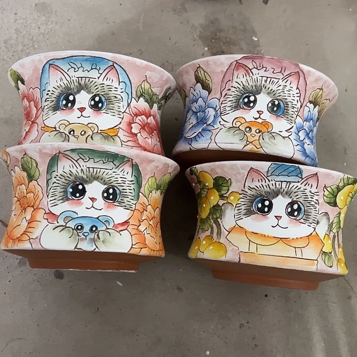 ༩***※景德镇手绘花盆性价比超高的直播间