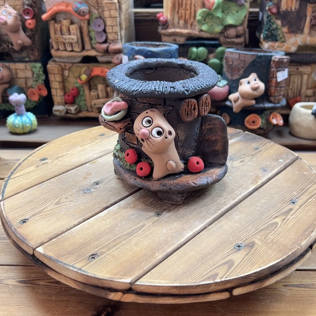 嘻哈多肉花盆百搭