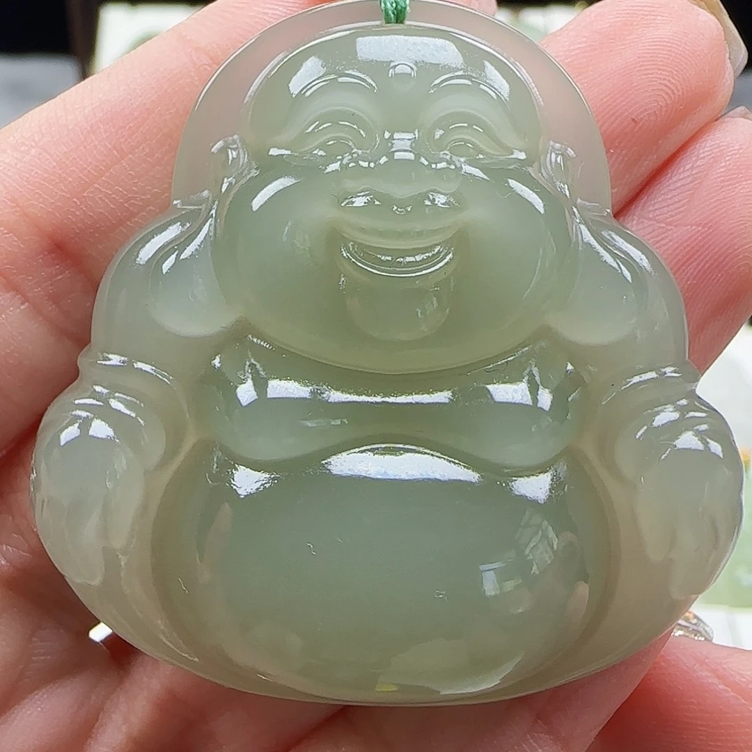 吊坠(赠链)足金镶嵌和田玉