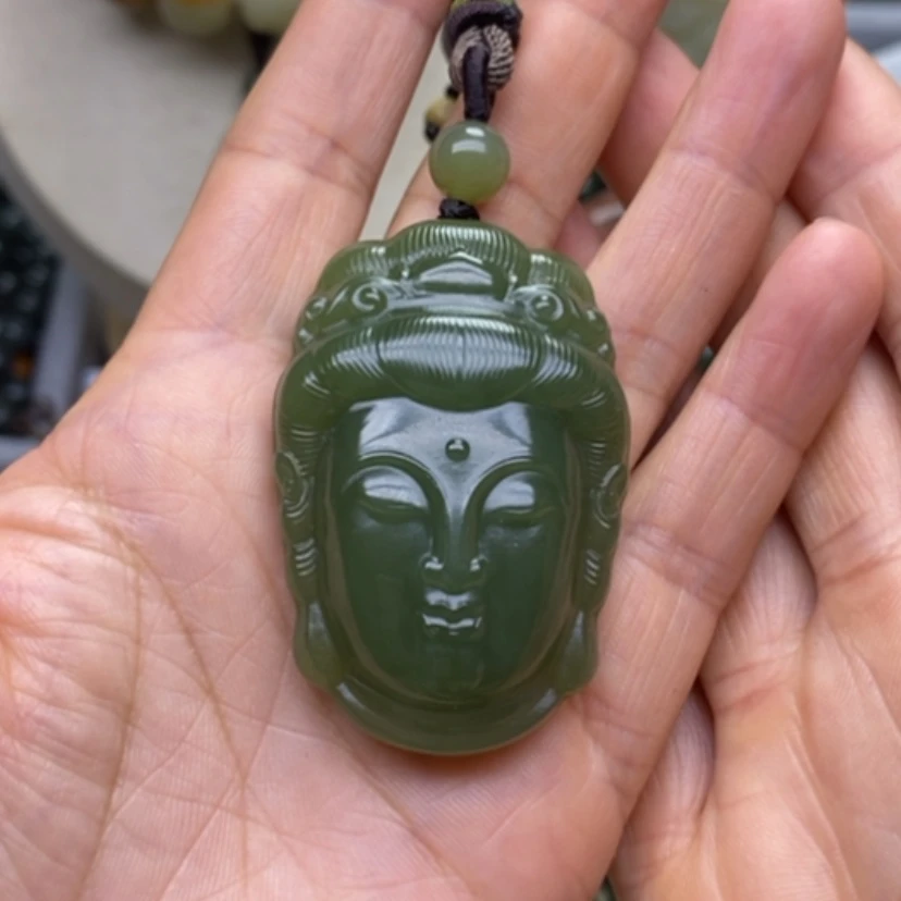 【闪购商品】未镶嵌岫岩老玉（透闪石质玉）挂件?***云