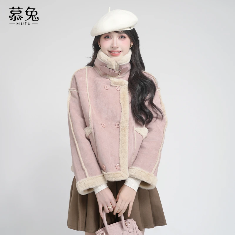 【粉丝专属】21832高级感加绒外套小个子加厚保暖夹克上衣