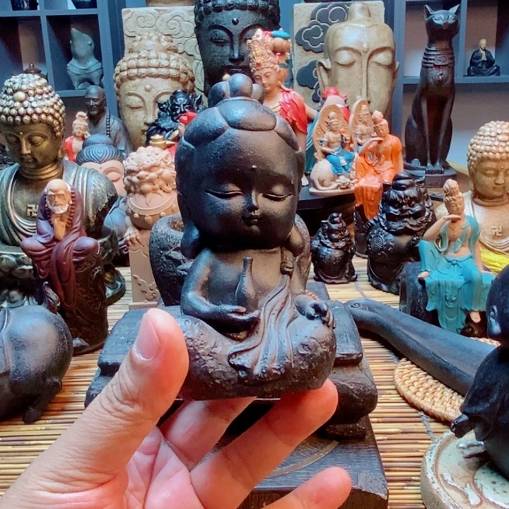 火山岩观音摆件 摆件