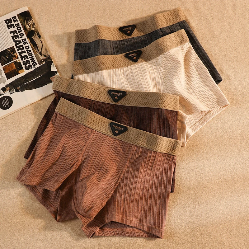 男士内裤男式纯棉抗菌透气2025新款内裤男生男款平角短裤四角裤头