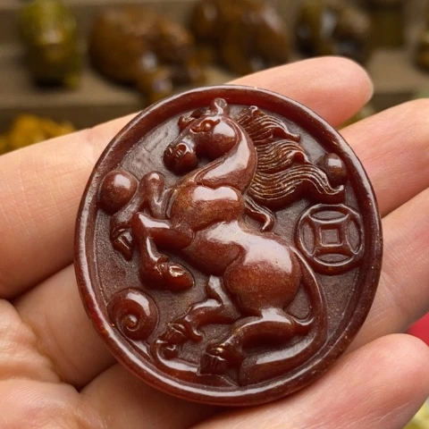 蛇纹石玉未镶嵌颈饰08