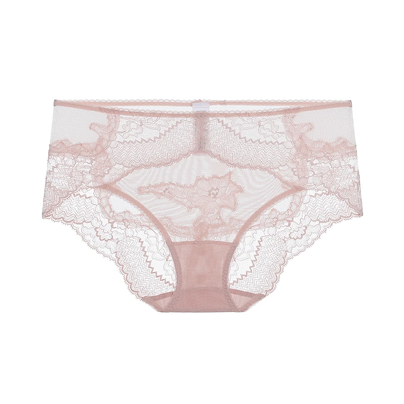 AIMER/爱慕【秀场同款】美体辰花雾屿性感夏季中腰平角裤AD230521