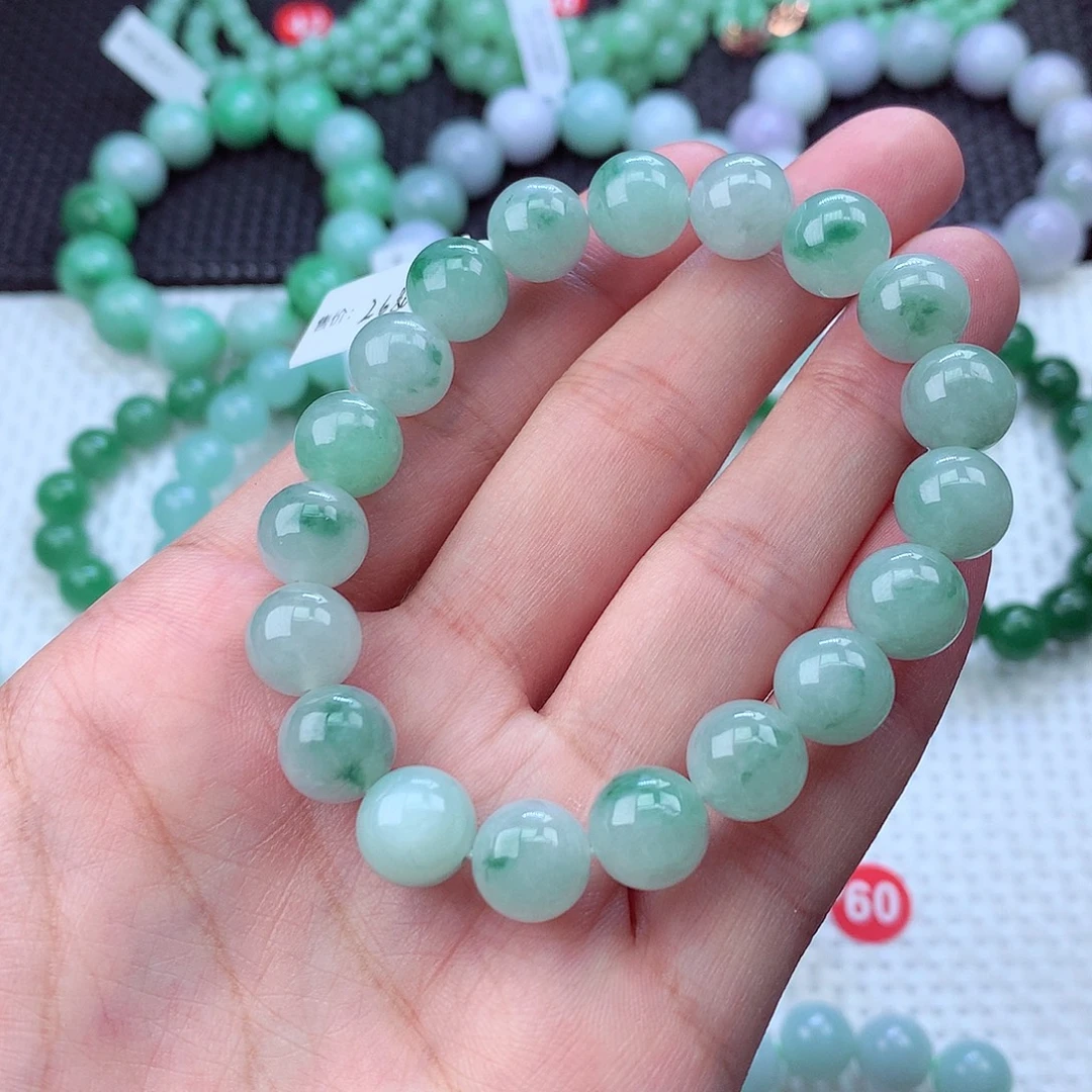 翡翠未镶嵌毛衣链卡10.4